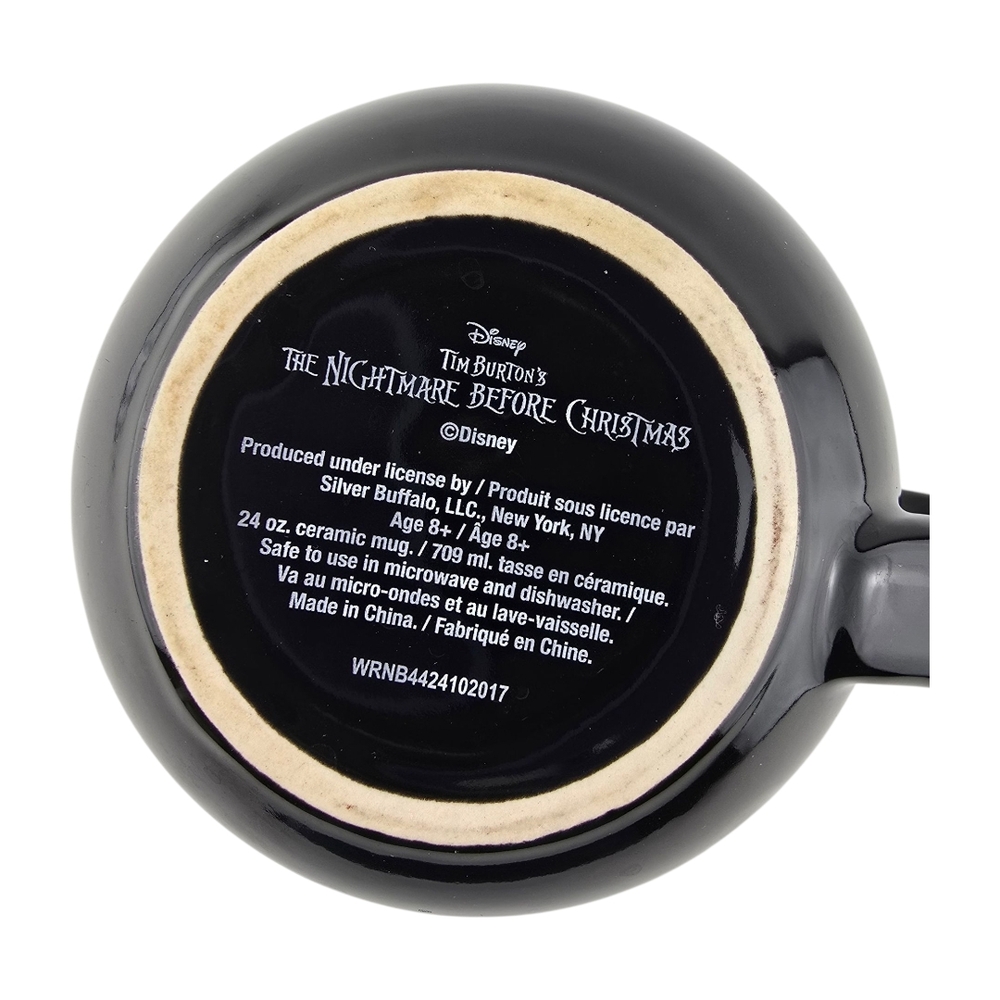 Disney The Nightmare Before Christmas Jack Skellington Feature Large Black Mug - Picture 5 of 10
